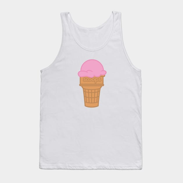 Cone - Strawberry Tank Top by ScoopsBrand